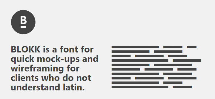 Blokk Font Simulates Text For Mockups & Wireframes - Code With Coffee